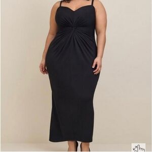 Torrid Fron Rouched Bodycon Maxi Dress